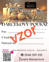 Vianočný darčekovy poukaz